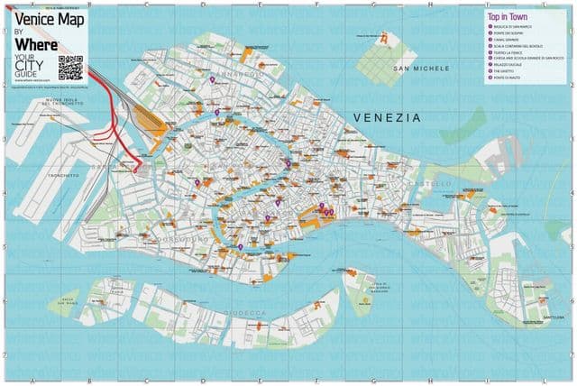 Mapa de Venecia