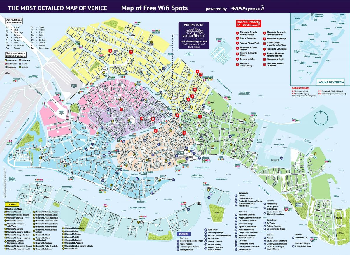 Mapa de vistas de Venecia